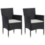 3-piece garden dining set and black synthetic rattan cushions by , Garden sets - Ref: Foro24-3095009, Price: 284,79 €, Discou...