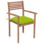 Stackable garden chairs 6 pcs teak wood with cushions by , Garden chairs - Ref: Foro24-3072598, Price: 510,56 €, Discount: %