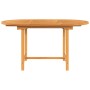 Extendable garden table solid teak wood 110-160x80x75 cm by , Garden tables - Ref: Foro24-363486, Price: 270,12 €, Discount: %