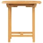 Extendable garden table solid teak wood 110-160x80x75 cm by , Garden tables - Ref: Foro24-363486, Price: 270,12 €, Discount: %