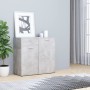 Concrete gray plywood sideboard 80x36x75 cm by , Sideboards - Ref: Foro24-801827, Price: 107,99 €, Discount: %