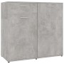 Concrete gray plywood sideboard 80x36x75 cm by , Sideboards - Ref: Foro24-801827, Price: 107,99 €, Discount: %