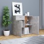 Concrete gray plywood sideboard 80x36x75 cm by , Sideboards - Ref: Foro24-801827, Price: 107,99 €, Discount: %