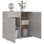 Aparador de madera contrachapada gris hormigón 80x36x75 cm de , Aparadores - Ref: Foro24-801827, Precio: 107,74 €, Descuento: %