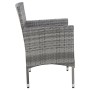 Garden bench 105 cm gray synthetic rattan by , garden benches - Ref: Foro24-43958, Price: 82,44 €, Discount: %