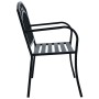 Black steel garden bench 125 cm by vidaXL, garden benches - Ref: Foro24-47945, Price: 99,50 €, Discount: %