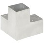 Y-shaped post connector galvanized metal 101x101 mm by , fence posts - Ref: Foro24-145481, Price: 24,41 €, Discount: %