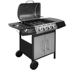 Gasgrill 4+1 schwarze und silberne Kochzonen von , Grillen - Ref: Foro24-273790, Preis: 255,99 €, Rabatt: %