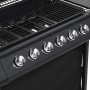 Tragbarer Gasgrill mit 6 Kochzonen aus schwarzem Stahl von , Grillen - Ref: Foro24-276152, Preis: 288,20 €, Rabatt: %