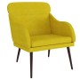 Yellow velvet armchair 63x76x80 cm by , Armchairs - Ref: Foro24-351441, Price: 89,02 €, Discount: %