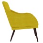 Sillón de terciopelo amarillo 63x76x80 cm de , Sillones - Ref: Foro24-351441, Precio: 89,02 €, Descuento: %