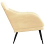 Cream velvet armchair 63x76x80 cm by , Armchairs - Ref: Foro24-351462, Price: 100,21 €, Discount: %