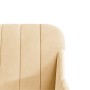 Cream velvet armchair 63x76x80 cm by , Armchairs - Ref: Foro24-351462, Price: 100,21 €, Discount: %