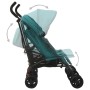 Green steel twin cart by , Baby strollers - Ref: Foro24-10240, Price: 187,99 €, Discount: %