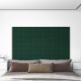 Wall panels 12 pcs dark green fabric 30x15 cm 0.54 m² by , Wall covering - Ref: Foro24-344014, Price: 24,30 €, Discount: %