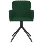 Sillas de comedor giratorias 2 unidades terciopelo verde oscuro de , Sillas de comedor - Ref: Foro24-344792, Precio: 143,99 €...