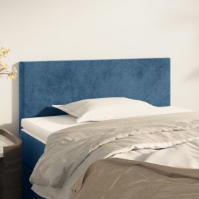 Dark blue velvet headboard 80x5x78/88 cm by , Headboards and footboards - Ref: Foro24-345742, Price: 42,99 €, Discount: %