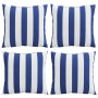 Cojines decorativos 4 uds tela azul y blanco 40x40 cm de , Cojines - Ref: Foro24-360374, Precio: 32,46 €, Descuento: %