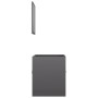 2-piece bathroom furniture set glossy gray plywood by , Bathroom furniture - Ref: Foro24-804781, Price: 47,64 €, Discount: %