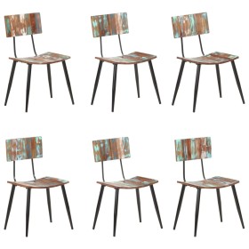 Dining chairs 6 units recycled solid wood by , dining chairs - Ref: Foro24-3056369, Price: 582,99 €, Discount: %