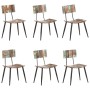 Dining chairs 6 units recycled solid wood by , dining chairs - Ref: Foro24-3056369, Price: 580,57 €, Discount: %