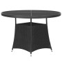 Juego de comedor para jardín 5 piezas ratán sintético negro de , Conjuntos de jardín - Ref: Foro24-3059452, Precio: 351,02 €,...