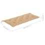 Banco Batavia de teca maciza con cojín beige 120 cm de , Bancos de jardín - Ref: Foro24-3062172, Precio: 206,11 €, Descuento: %