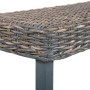 Kubu rattan and solid gray mango wood bench 160 cm by vidaXL, Dining and kitchen benches - Ref: Foro24-285793, Price: 104,21 ...