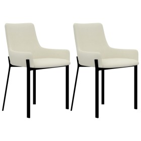 Dining chairs 2 units of cream fabric by , dining chairs - Ref: Foro24-282591, Price: 154,99 €, Discount: %