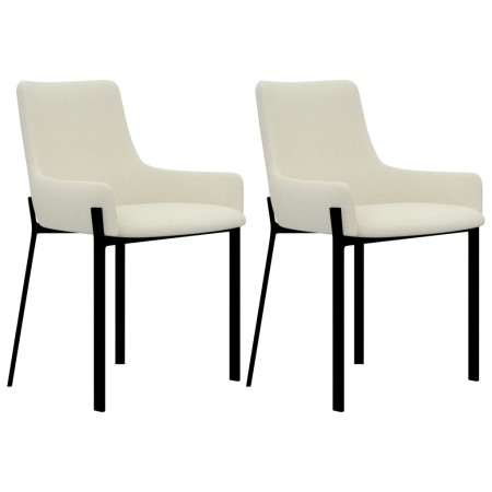 Dining chairs 2 units of cream fabric by , dining chairs - Ref: Foro24-282591, Price: 154,19 €, Discount: %