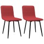 Dining chairs 2 units wine-colored fabric by , dining chairs - Ref: Foro24-282511, Price: 98,20 €, Discount: %