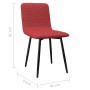 Dining chairs 2 units wine-colored fabric by , dining chairs - Ref: Foro24-282511, Price: 98,20 €, Discount: %