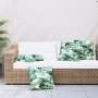 Decorative cushions 4 pcs leaf print fabric 50x50 cm by , Cushions - Ref: Foro24-314350, Price: 44,39 €, Discount: %