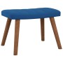 Silla mecedora con reposapiés terciopelo azul de , Mecedoras - Ref: Foro24-327764, Precio: 143,22 €, Descuento: %