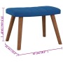 Silla mecedora con reposapiés terciopelo azul de , Mecedoras - Ref: Foro24-327764, Precio: 143,22 €, Descuento: %