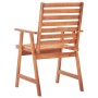 Garden dining chairs 3 units solid acacia wood and cushions by , Garden chairs - Ref: Foro24-3064371, Price: 220,10 €, Discou...