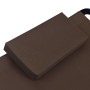 Brown steel sun lounger 200x90 cm by vidaXL, Outdoor beds - Ref: Foro24-48084, Price: 75,03 €, Discount: %