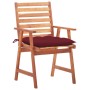 Garden dining chairs 2 pcs solid acacia wood and cushions by , Garden chairs - Ref: Foro24-3064344, Price: 131,15 €, Discount: %