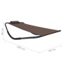 Brown steel sun lounger 200x90 cm by vidaXL, Outdoor beds - Ref: Foro24-48084, Price: 75,03 €, Discount: %