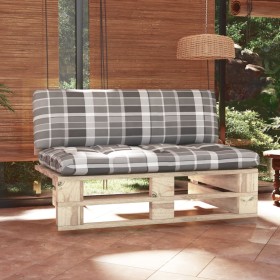 Central sofa made of pallets for impregnated pine wood garden by , Modular outdoor sofas - Ref: Foro24-3066542, Price: 108,99...