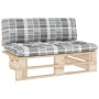 Central sofa made of pallets for impregnated pine wood garden by , Modular outdoor sofas - Ref: Foro24-3066542, Price: 107,99...