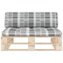 Central sofa made of pallets for impregnated pine wood garden by , Modular outdoor sofas - Ref: Foro24-3066542, Price: 107,99...