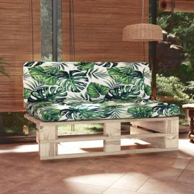 Central sofa made of pallets for impregnated pine wood garden by , Modular outdoor sofas - Ref: Foro24-3066540, Price: 108,79...