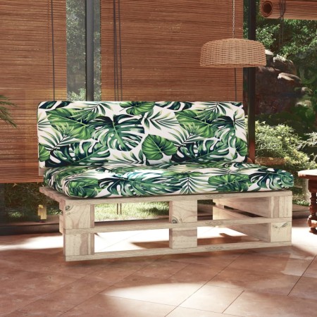 Zentrales Sofa aus Paletten für den Garten aus imprägniertem Kiefernholz von , Modulare Sofas für den Außenbereich - Ref: For...