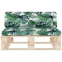 Central sofa made of pallets for impregnated pine wood garden by , Modular outdoor sofas - Ref: Foro24-3066540, Price: 108,79...