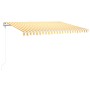 Toldo automático LED sensor de viento amarillo blanco 400x300cm de , Toldos - Ref: Foro24-3068913, Precio: 618,83 €, Descuent...