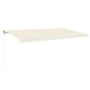 Toldo automático con LED sensor de viento crema 600x300 cm de , Toldos - Ref: Foro24-3068972, Precio: 794,26 €, Descuento: %