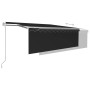 Automatic awning with LED blinds and wind sensor anthracite 4x3 m by , Awnings - Ref: Foro24-3069314, Price: 650,01 €, Discou...