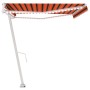 Automatic awning LED wind sensor orange brown 500x300 cm by , Awnings - Ref: Foro24-3069595, Price: 793,17 €, Discount: %