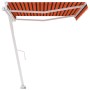 Orange and brown automatic standing awning 400x350 cm by , Awnings - Ref: Foro24-3069630, Price: 624,99 €, Discount: %